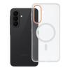 Etui na Samsung A27 Go Orange zgodne z MagSafe transparentne