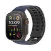 DUX DUCIS pasek CS magnetyczny silikonowy do Apple Watch 42/44/45/46/49 mm granatowo czarny