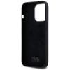 KARL LAGERFELD futerał do IPHONE 14 Pro KLHCP14LSCMSMVK (Silicone Sign Metal Logo) czarny