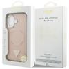 GUESS futerał do IPHONE 17 kompatybilny z MagSafe GUHMP17SPSDTSCMP (PU W/ Triangle Logo) różowy
