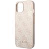 GUESS futerał do IPHONE 14 GUHCP14SG4GFPI (4G Gold Logo) różowy