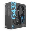 Słuchawki przewodowe nauszne Jack 3,5 mm z mikrofonem Logitech G432 czarne