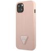 GUESS futerał do IPHONE 13 / 14 / 15 GUHCP14SPSATLP (SaffianoTriangle Logo) różowy
