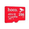 Karta pamięci microSD 256GB class 10 UH-1 U3 V3 A2 Hoco czerwona