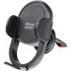 Uchwyt na telefon do samochodu grawitacyjny Blue Star Smart Lock Smile do kratki czarny