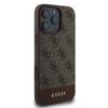 GUESS futerał do IPHONE 16 Pro GUHCP16LG4GLBR (PC/TPU 4G PU Bottom Stripe) brązowy