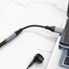 Adapter AUX USB C do Jack 3,5 mm Hoco 0,12 m LS36 czarny