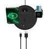 BASEUS ładowarka indukcyjna 3w1 kompatybilna z MagSafe 15W WXTE000101 czarna