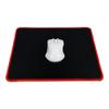 Podkładka pod mysz dla graczy 300 x 240 x 3 mm czarna z czerwonym obszyciem