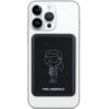 KARL LAGERFELD powerbank 5000 mAh z ładowaniem indukcyjnym kompatybilny z MagSafe 15W KLPBM5KIOTTGK czarny