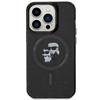 KARL LAGERFELD futerał do IPHONE 15 Pro KLHMP15LHGKCNOK (Glitter + MAG) czarny