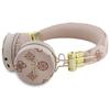 GUESS słuchawki bezprzewodowe bluetooth nagłowne ENC GUBH70EPOSMW (PU 4G Peony Script Round Shape) brązowe
