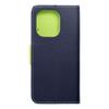 Etui z klapką na Xiaomi Redmi NOTE 13 4G Fancy Book granatowo-limonkowe