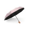 Automatyczny składany parasol z drewnianą rączką 10-ramienny XXL 115 cm różowy