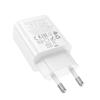 Ładowarka sieciowa do telefonu Hoco USB A + USB C QC3.0 PD 3A 20W N61 biała