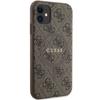 GUESS futerał do IPHONE 11 kompatybliny z MagSafe GUHMN61G4GFRW (4G Ring classic logo) brązowy