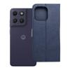 Etui z klapką na Motorola G17 POWER Split Book granatowo-kremowe