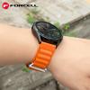 Pasek do Samsung Galaxy Watch Forcell F-Design FS05 sprzączka włókno poliestrowe 22 mm pomarańczowy