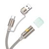 Kabel USB A / USB C do LED light Hoco 0,3 m UA38C złoty