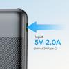 Powerbank Veger L10S (W1105PD) PD QC3.0 2A 20W 10000 mAh czarny 0INT