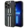 GUESS futerał do IPHONE 15 Pro kompatybilny z MagSafe GUHMP15LP4RPSK (4G Printed Stripes) czarny