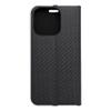 Etui z klapką na iPhone 16 PRO Luna Book Carbon czarne