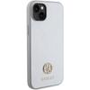 GUESS futerał do IPHONE 13 / 14 / 15 GUHCP15SPS4DGPS (Strass Metal Logo) srebrny