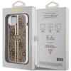 GUESS futerał do IPHONE 15 GUHCP15SH4PSEGW (4G Gold Stripe) brązowy