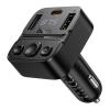 Transmiter samochodowy bluetooth Hoco USB A + USB C QC PD 35W E87 czarny