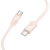 Kabel USB C do USB C Hoco 3A 60W 1 m X114 różowy