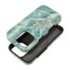 Etui na iPhone 15 PRO Forcell F-Protect Mirage zgodne z MagSafe Military Drop-Test green marble