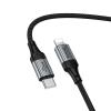 Kabel USB C do Lightning Hoco PD 27W 1,5 m X121 czarny