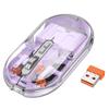 Myszka bezprzewodowa Hoco 2,4G 1600 dpi dual mode bluetooth GM35 fioletowa