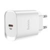Ładowarka sieciowa do telefonu Hoco USB C PD 20W N14 biała