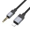 Kabel AUX Jack 3,5 mm (męski) do Lightning (męski) Hoco 1 m UPA32A czarny