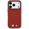 BMW futerał do IPHONE 17 Pro kompatybilny z MagSafe BMHMP17L25PFWSMR (PU FW Metal Logo) red