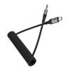 Kabel AUX Jack 3,5 mm do USB C Hoco 1,5 m UPA33B czarny