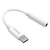 Adapter AUX USB C do Jack 3,5 mm Hoco LS30 biały