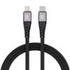 Kabel USB C do Lightning Blue Star 2,4A z oplotem 1,2 m TFK-DC-003 czarny