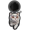 NIMMY zawieszka magnetyczna DENIM FASHION BRITISH SHORTHAIR CAT czarna