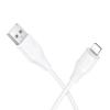 Kabel USB A do Lightning Hoco 2,4A silikonowy 1 m X124 biały