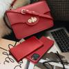Etui z klapką na Xiaomi Redmi 17C Smart Pro Book skórzane bordowe