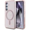 GUESS futerał do SAMSUNG S25 GUHMS25SHFGEREP (Magnetic IML Glitter Circle) różowy