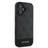 GUESS futerał do IPHONE 16 Plus GUHCP16MG4GLGR (PC/TPU 4G PU Bottom Stripe) szary