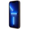 GUESS futerał do IPHONE 14 Pro Max GUHCP14XG4GFBR (4G Gold Logo) brązowy