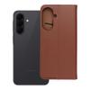 Etui z klapką na Samsung A37 5G Smart Pro Book skórzane brązowe