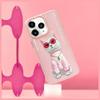 NIMMY futerał GLASSES COOL CAT do IPHONE 15 Pro różowy