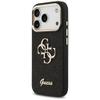 GUESS futerał do IPHONE 17 Pro GUHCP17LHG4SGCK (Fixed Glitter Big 4G Metal Frame) czarny