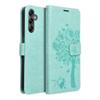 Etui z klapką na Samsung A14 4G / A14 5G Mezzo Book drzewo zielone