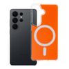 Futerał do Samsung S26 Clear Fusion Mag Cover zgodny z MagSafe hermes orange